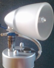   2 Stück Aufbauspot 12 volt / 10 watt   Glas/silber