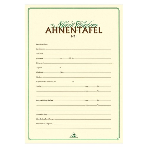 Rnk verlag ahnentafel meine - verlag, "meine