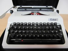 DDR Schreibmaschine "Erika" E60 mit Koffer und Original Papieren