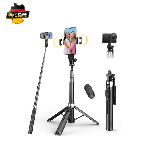 Selfie stick mit licht 110 - stick, cm