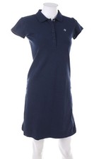 H&M Kleid Polokleid Baumwolle S dunkelblau