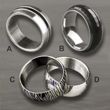 Edelstahl ring fingerring - edelstahl,