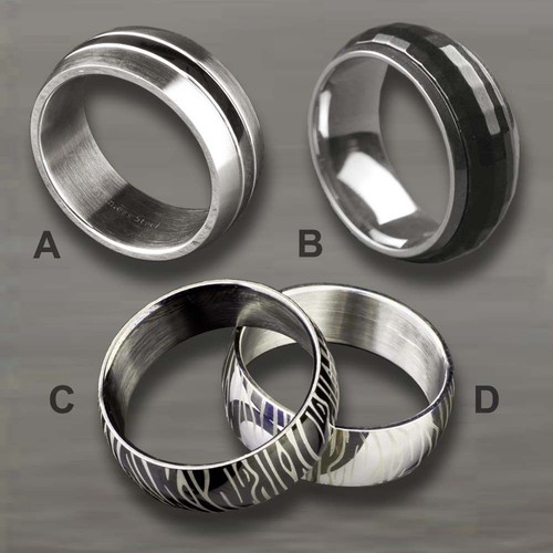 Edelstahl ring fingerring - edelstahl,