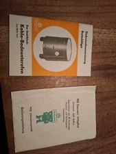 Prospekt-Gebrauchsanweisung Kohle-Badeunterofen Wittigsthal DDR