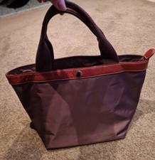 Kleine braune Hand-Tasche - Marc o' Polo - Stoff - Leder