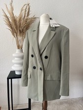 Zara Blazer Neu XS 34 Oversize Damen Grün Khaki Jacke Schwarz Business Jacke Neu
