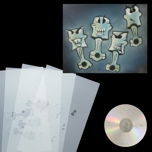 Airbrush schablone step - schablone, by