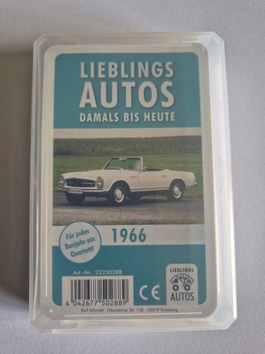 Auto quartett 1966 baujahr - auto,