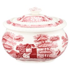Zuckerdose groß Spode Copeland Pink Tower