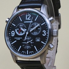 Junkers Chronograph,Titanium Herrenuhr,Flugweltrekorde G38,gebraucht