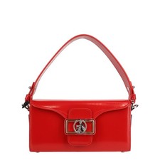 Lanvin Damen Tasche Rot Leder Handtasche Ledertasche Klein