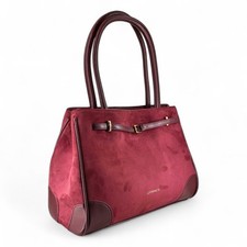 Neu Alltags Vintage Groß Damen Handtasche Vegan Wildleder  Kombi in Braun L765