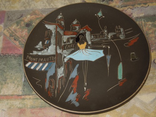 Vintage keramikteller - vintage,