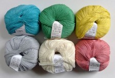 6 Knäuel Junghans Seidana 6 Farben Polyacryl Wolle Seide 300g