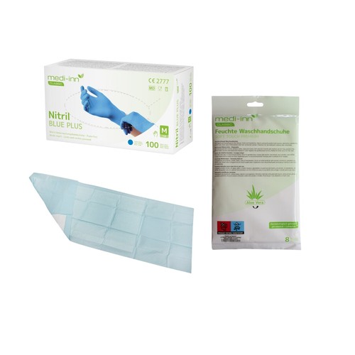 Pflege set handschuhe nitril - pflege-set:,