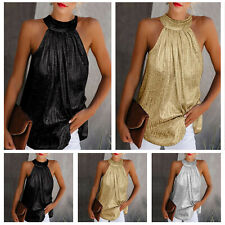Damen Neckholder Weste Tank
