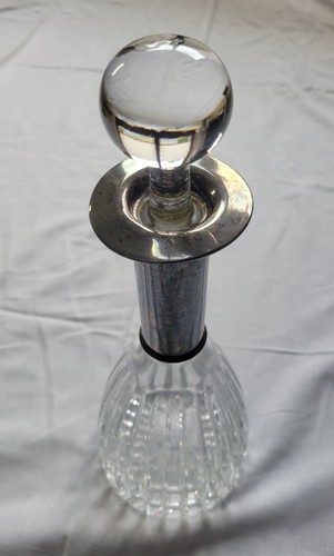 Karaffe silberfarbener hals - silberfarbener,