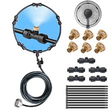 Garten-Lüfter Sprühnebel System 5M Kühlungsset für Terrasse Außenbereich Sommer