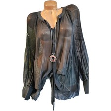 Sheego Bluse Tunika Plissee