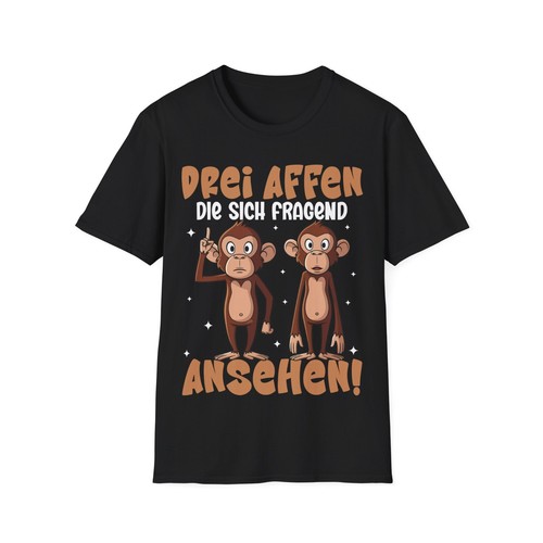 Lustiges affen shirt - affen, drei