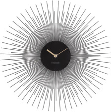 KARLSSON Wanduhr schwarz Peony KA5817BKDESIGN Modern Wohnzimmer Super Angebot