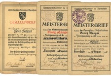 Orig meisterbrief - orig.,