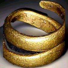 Bronzezeit-Lokenring-Elektrum-ca.15.-8 Jhd.v.Chr Mit XRF Analyse 