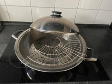 AMC Wok silber 1 mal gebraucht