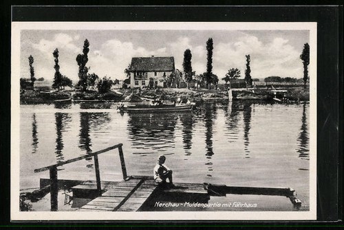 Nerchau postcard trough lot - postcard,,