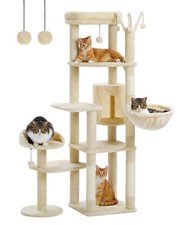 PAWZ Road Kratzbaum XL Katzenbaum Stabil Katzenkratzbaum Sisal Kletterbaum 150cm
