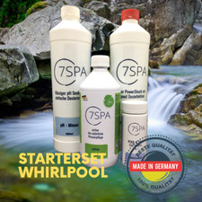 7SPA Whirlpool Starterset, chlorfreie Desinfektion + pH-Senker + Wassertest