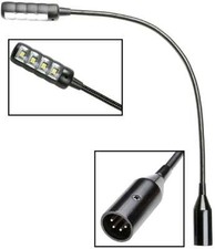 ADAM HALL SLED1 ULTRA XLR 4-pol LED Schwanenhalslampe Mischpultlampe Mixerlampe