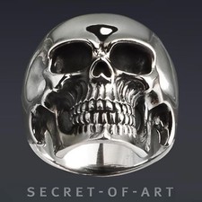 Totenkopf Ring Silber 925