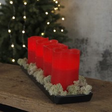 LED Kerzenset Echtwachs Advent