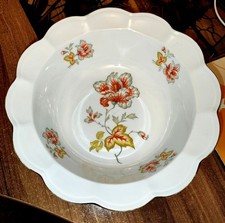 Wunderschöne alte Schüssel mit Goldrand und Blumendekor Schwarzenhammer Bavaria