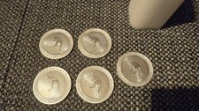 5 Silbermünzen a 1 Oz Unze