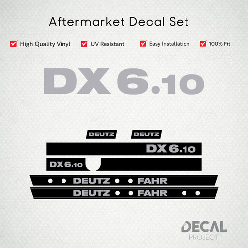 Deutz fahr decal kit - dx,