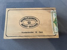 Alte Holzzigarrenkiste Gebr. Claassen N.V. Hapert Holland