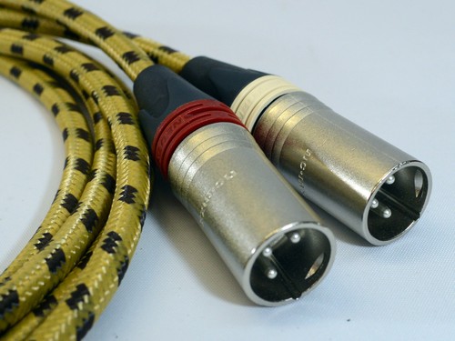 2x1 meter xlr vintage kabel - 2x1,50,