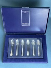 Wilkens 925 Silber Mokkalöffel 6er Set, verschiedene Modelle, unbenutzt im Etui