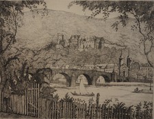 Ansicht Heidelberg Paul Blume 1891