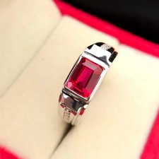 Herren Schlicht 14K Weißgold