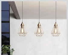 Eglo Tarbes Pendelleuchte 94195 79x110cm Draht Design Kupfer Vintage Drahtlampe