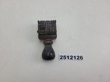 Datumsstempel Holzgriff verstellbar 1941-1952 Alt Sammler Rarität #2512126