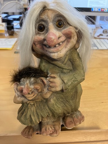 Vintage troll puppe mit baby - mit,