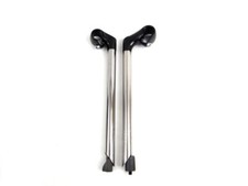 Schaftvorbau 1" silber/schwarz 40mm 60mm lang Vorbau Vintage Urban Retro City