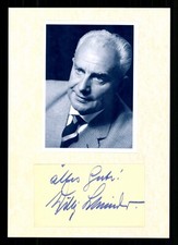 Willy Schneider 1905-1989 Sänger Original Signiert ## BC G 37617