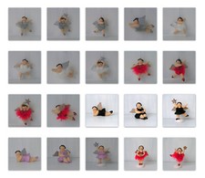 Gilde Figur Hänger Engel "Betty" Glitzer Anthrazit Weiß Rot Schwarz Rosa Gold