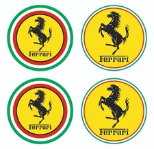 Ferrari Aufkleber 4X6cm Sticker Logo Tuning Wasser Dicht Wärme Schutz Wetterfest