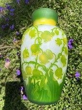 Jugendstil Überfangglas Vase